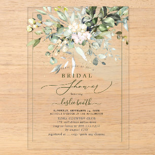 Invitaciones Acrílicas PixDezines Chicle Eucalipto Despedida de Soltera