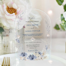 Invitaciones Acrílicas Playa Boho Moda Destino Arco Boda Hampton