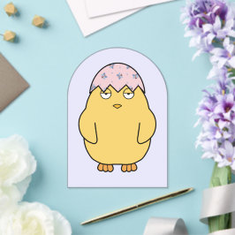 Invitaciones Acrílicas Pollito de Pascua 3