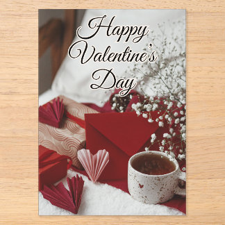 Invitaciones Acrílicas Póster Feliz Día de San Valentín