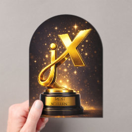 Invitaciones Acrílicas Premio de excelencia jenX Merch divertido
