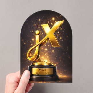 Invitaciones Acrílicas Premio de excelencia jenX Merch divertido