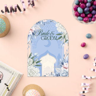 Invitaciones Acrílicas Pretty Blue wedding and festival