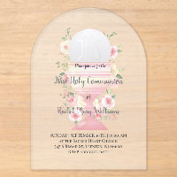Primer diseño floral de la Santa Comunión