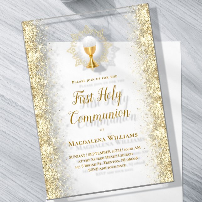 Invitaciones Acrílicas Primera Comunión (Subido por el creador)