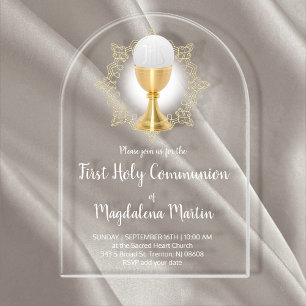 Invitaciones Acrílicas Primera Comunión