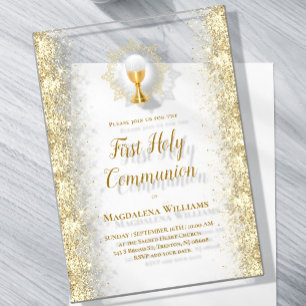 Invitaciones Acrílicas Primera Comunión Santa