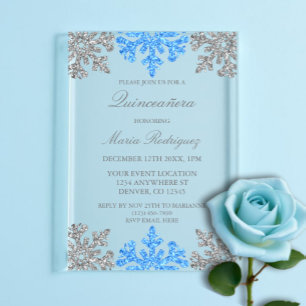 Invitaciones Acrílicas Quinceanera