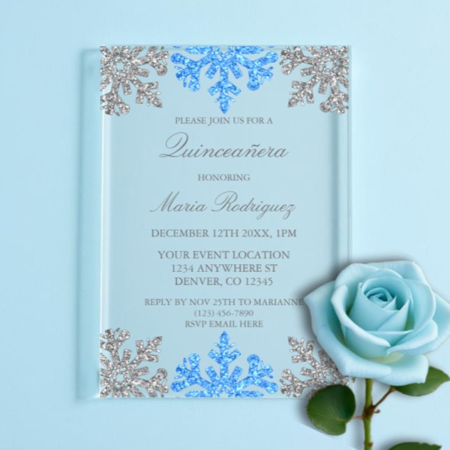 Invitaciones Acrílicas Quinceanera (Subido por el creador)