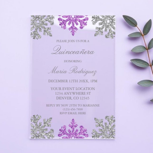 Invitaciones Acrílicas Quinceanera (Subido por el creador)