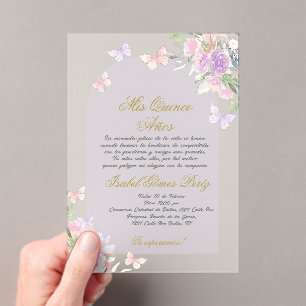 Invitaciones Acrílicas Quinceañera acrílica de España