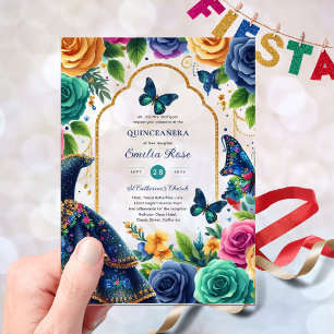 Invitaciones Acrílicas Quinceañera Fiesta Butterflies Quince Vestidos Ros