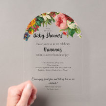 Ramo Floral Elegante Moderno para Baby Shower
