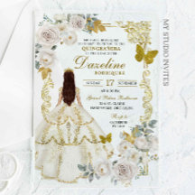 Real Marfil Beige Princesa Quinceañera