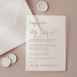 Invitaciones Acrílicas Recepción de Boda de moda con guión dorado<br><div class="desc">Elegante elopement acrílico escarchado o invitación boda privada y invitación a la boda con "Feliz eterno después del Fiesta" en un guión de oro de moda. Personaliza fácilmente tu invitación matrimonial e invitación y agrega tus nombres en un guión tipo firma.</div>