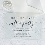 Invitaciones Acrílicas Recepción de boda de moda después del Fiesta<br><div class="desc">Moda invitación acrílica clara para tu boda o después del fiesta. "Feliz eterno después del Fiesta" está escrito en una mezcla de tipografía simple y un guión elegante con toques.</div>