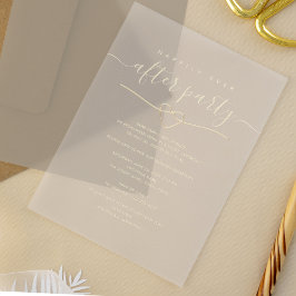 Invitaciones Acrílicas Recepción de Boda Felices para Siempre