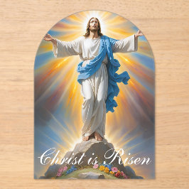 Invitaciones Acrílicas Regocijarse de Cristo está en pie