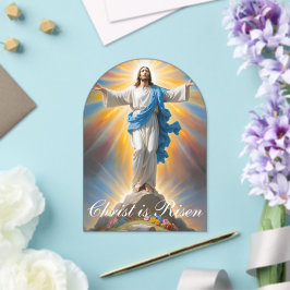 Invitaciones Acrílicas Regocijarse de Cristo está en pie