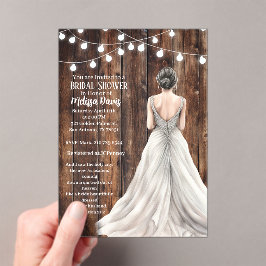 Invitaciones Acrílicas Revelation 21:2 Bridal Shower Invitation