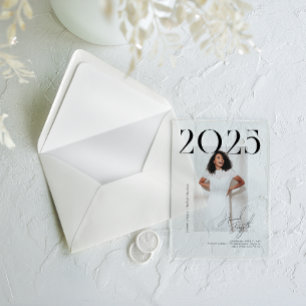 Invitaciones Acrílicas Revista moderna y elegante   Fiesta de fotografía 