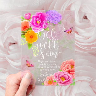 Invitaciones Acrílicas Romantic Peonies Garden se recuperan pronto