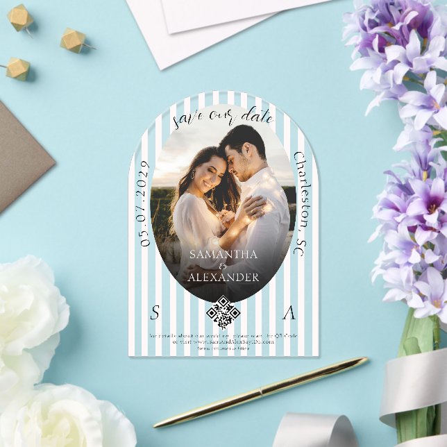 Invitaciones Acrílicas Romántico 1 Código QR de escrúpulos fotográficos G (Insitu (Boda))