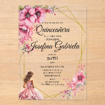 rosa floral de quinceañera