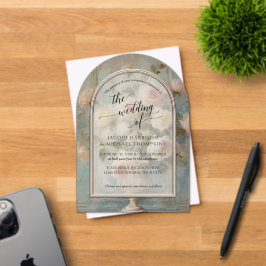 Invitaciones Acrílicas Rosa rosa rosa rosa de color rosa buquet elegante 