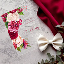 Rosas Burgundy/Crema Boda ID584