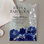 Invitaciones Acrílicas Rosas de la Marina en Diamond con 50 años de fiest<br><div class="desc">Rosas de la marina Diamond Gown 50th Birthday Party Fabulous Acrylic Invitation Ver la colección de correspondencias en Nest y Nest Store Muchas gracias</div>
