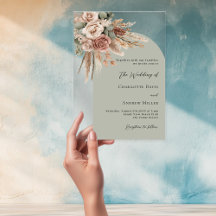 Rosas pekineses pampas sabio boda transparente arc