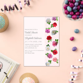 Invitaciones Acrílicas Rose Garden Party Bridal Shower