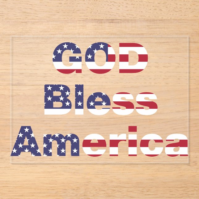 Invitaciones Acrílicas Rustic Heritage Patriotic Celebration Invitation  (Anverso)