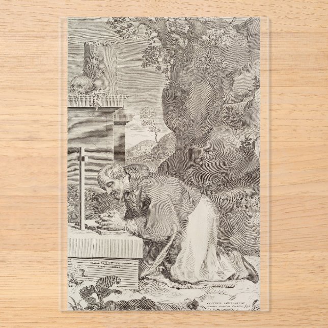 Invitaciones Acrílicas Sacerdote y confesor de San Claude La Colombière (Anverso)