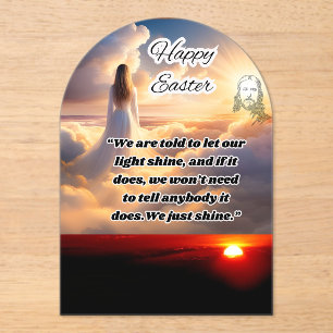 Invitaciones Acrílicas Saludos en Pascua