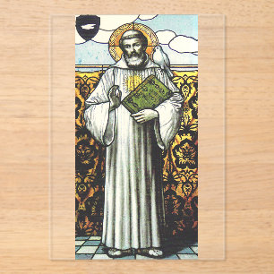 Invitaciones Acrílicas San Columbano misionero irlandés