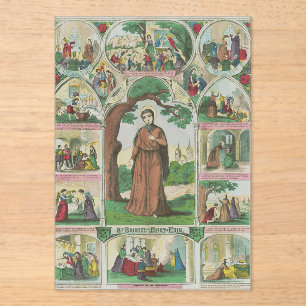 Invitaciones Acrílicas Santa Brígida de Irlanda