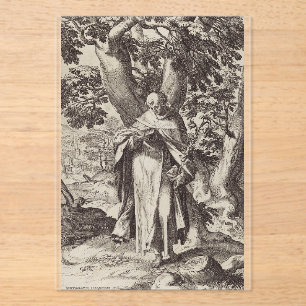 Invitaciones Acrílicas Santo Domingo sacerdote católico castellano