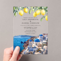 Santorini Grecia Limones Boda