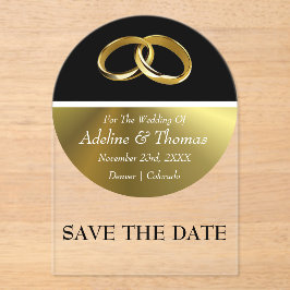 Invitaciones Acrílicas Save The Date Acrylic Wedding Invitation