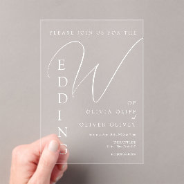 Invitaciones Acrílicas Shailene White Boda