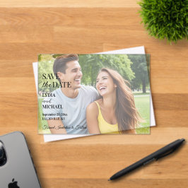 Invitaciones Acrílicas Simple Text Overlay Photo