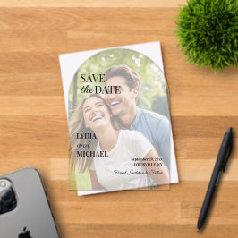 Invitaciones Acrílicas Simple Text Overlay Photo