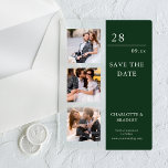 Invitaciones Acrílicas Simple Wedding Save The Date Photo Picture<br><div class="desc">Simple Wedding Save The Date Photo Picture Boda Acrylic Invitation presenta tres de tus fotos favoritas con el texto "Save the date" en una tipografía moderna y elegante. Sencillo,  moderno y elegante para la celebración del día de la boda. Diseñado por ©2024 Evco Studio www.zazzle.com/store/evcostudioo</div>