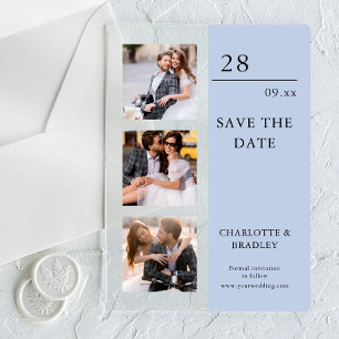 Invitaciones Acrílicas Simple Wedding Save The Date Photo Picture