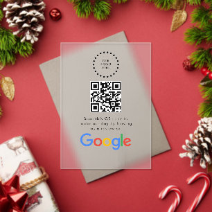 Invitaciones Acrílicas sitio web de escaneo de reseñas de Google del logo