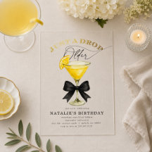 Solo una gota mayor Cumpleaños Lemon Drop