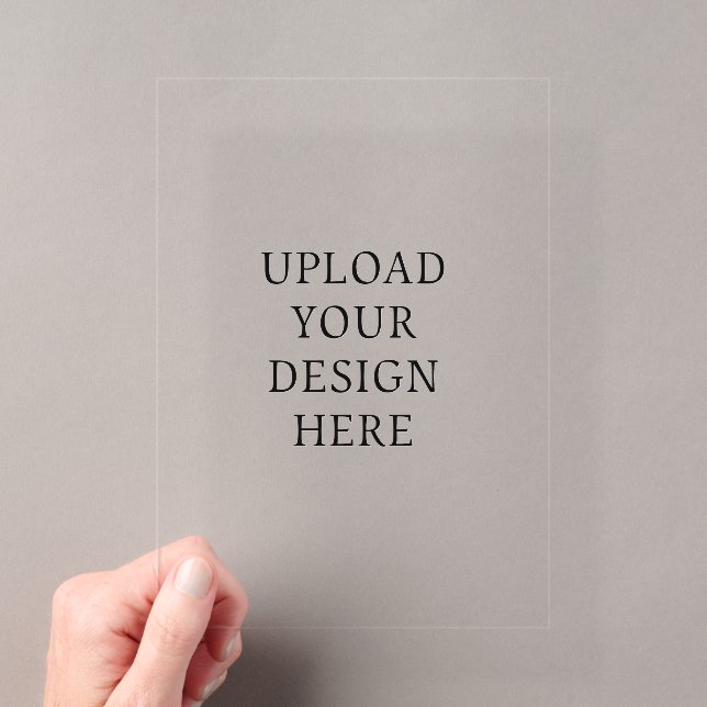 Invitaciones Acrílicas Subir su diseño 5x7 (Insitu (portátil))