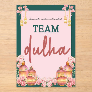 Invitaciones Acrílicas team dulha